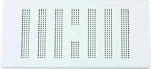 Map Adjustable Air Vent With Flyscreen Cover, 6" X 3" White