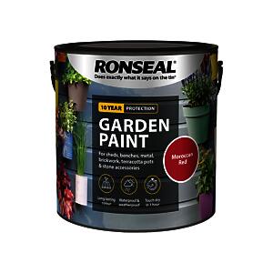 Ronseal Garden Paint Moroccan Red 2.5L