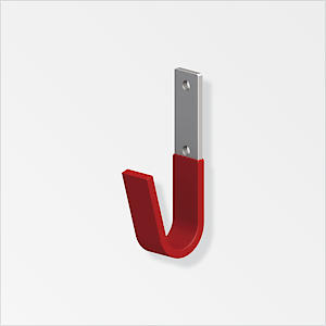 Alfer Unihook Rubberised D 35 X H 82 Mm, Galvanised Steel