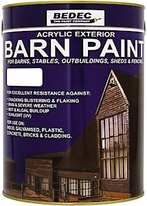 Bedec Bede2Ak0002/40 Barn Paint Semi Gloss White 2.5 Litre