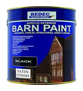 Bedec Bede2Av0003/40 Barn Paint Satin Black 2.5 Litre