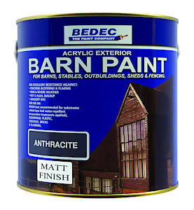 Bedec Barn Paint Matt Anthracite 2.5 Ltr