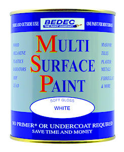 Bedec 750 Ml Soft Gloss Multi-Surface Paint - Soft White