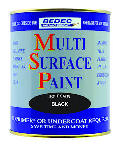 Bedec 750 Ml Soft Satin Multi-Surface Paint - Black