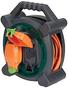 Masterplug Hlp2013/2Ip 20M Outdoor Ip Rated Cable Reel With Weatherproof Sockets 13A Case Reel