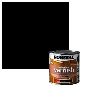 Ronseal Interior Wood Varnish - Ebony - Gloss - 250Ml