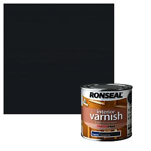 Ronseal Interior Wood Varnish - Graphite - Satin - 250Ml