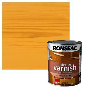 Ronseal Interior Varnish Light Oak Gloss 750Ml