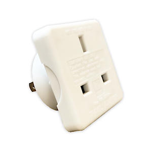 Lyvia Us To Uk Travel Adaptor (Us Plug) (One Size) (White)