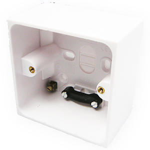 Back Box 1 Gang Dencon Socket Size* Inside 41Mm Outside 44Mm Wall Mount