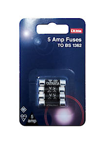 Lyvia Electrics 5 Amp Fuses to BS1362 Standard Pack Of 4