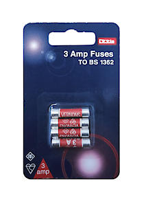 Lyvia 3 Amp Fuses Bs1362 Pack Of 4
