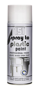 SPRAY TO PLASTIC PAINT WHT GLOSS