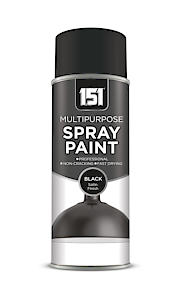 Inspired Essentials Multi-Purpose Spray Paint 400Ml Black Satin