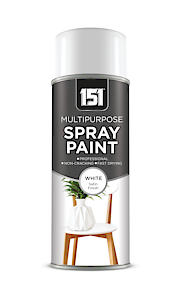 Inspired Essentials Multi-Purpose Spray Paint 400Ml White Satin