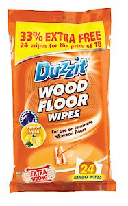 Duzzit Wood Floor Wipes Pk24