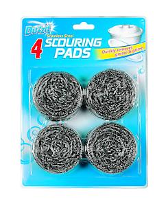 Duzzit Stainless Steel Scouring Pads New Pack Improved Quality 4 Pack