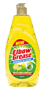 Elbow Grease Washing Up Liquid Lemon Fresh 600 Ml