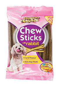 Chew Sticks With Rabbit 20 Pack