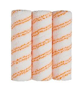 Ham Trade 9" Med Pile Sleeves 3Pk, White/Orange