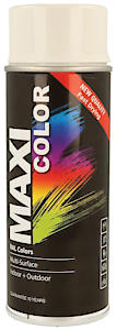 MAXI COLOR Quick Drying Spray Paint MATT White 400ml