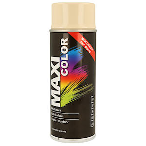 MAXI COLOR Quick Drying Spray Paint Gloss Light Ivory 400ml