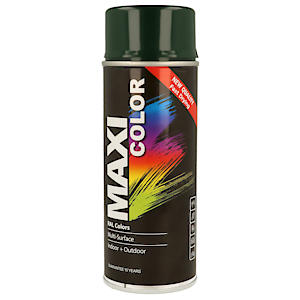 MAXI COLOR Quick Drying Spray Paint Gloss Fir Green 400ml