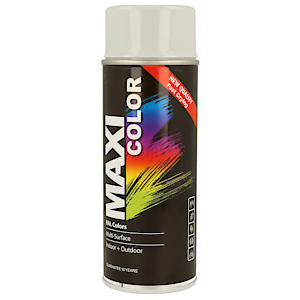 MAXI COLOR Quick Drying Spray Paint Gloss Light Grey 400ml