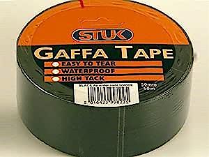Stuk G5050B 48 Mm X 50 M Gaffa Tape - Black- Single Unit