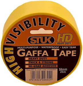 Stuk Hi Vis Gaffa Tape 50X25M*