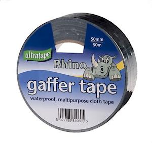 Rhino 50M Gaffa Cloth Tape 50Mm Black