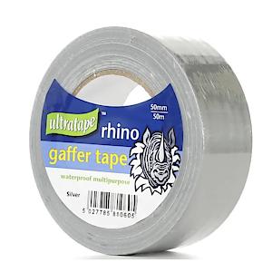 50Mm X 50M Silver Cloth Tape "Rhino"