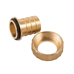 H/union nut & tail Brass 1/2"(1)