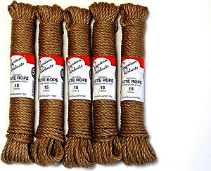 Premium Natural Jute Rope 15m PPJ01 | Practical Everyday Use | Arts & Crafts