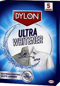 Dylon Ultra Whitener, Whitens And Revives White Laundry, Pack Of 5 Sachets
