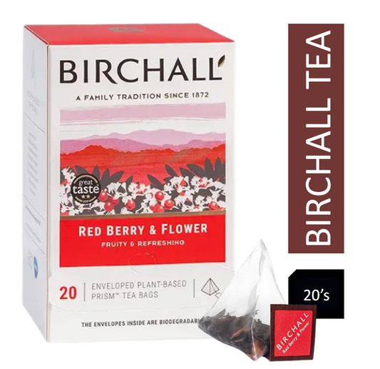 Birchall Prism Enveloped Teabags - Red Berry 20's