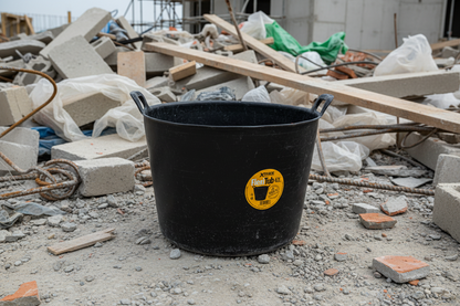 Xtrade Black Flexible Tub 42 Litre For Building Mixing Carrying Storage