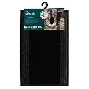 Jvl Miracle Grey With Charcoal Stripes Barrier Mat, 40 X 60 Cm