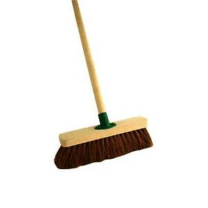 Jantex CD796 Wooden Broom Head, Soft, Coco, Size: 305mm, 12 Inch