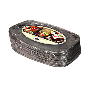 Kingfisher Aluminium Disposable Catering Serving Party Foil Platters 14" 20 Pack