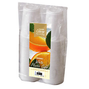 Kingfisher Kc100Cup Disposable Plastic Cups 7Oz Pack Of 100