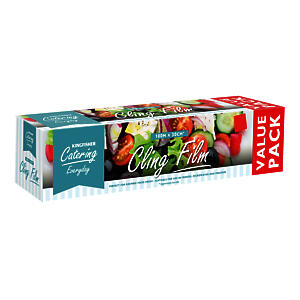 Kingfisher 100M X 30cm Catering Kitchen Clear Cling Film