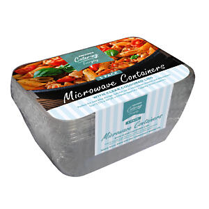 Kingfisher Microwave Food Containers Lids, Transparent, Pack Of 5