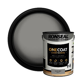 Ronseal One Coat Everywhere Paint Slate Grey Matt 5L