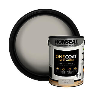 Ronseal One Coat Everywhere Paint Winter Sky Matt 5L