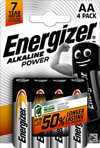 ENGZR ALKALINE POWER AA BATT 4PK
