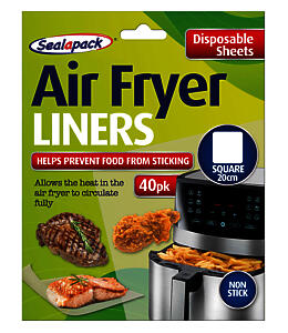 AIR FRYER LINER SQUARE 20CM 20PK