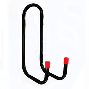 DOUBLE GARAGE HOOK BLK MEDIUM