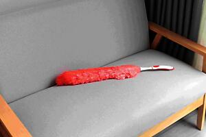 Red 61cm Flexible Microfibre Duster (Short Handle)