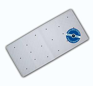 Blue Canyon Anti-Bacterial Rubber Bath Mat - White (34 X 74Cm)